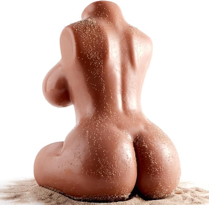 Sex Dolls for Male Masturbator Lifelike Adult Torso Doll Vagina and Tight Anus 9.5LB Realistic Adult Love Mini Sex Doll with Pocket Pussy Ass Toy for Masturbation (Chocolate)