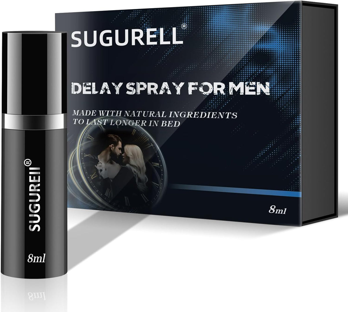 Men’s Delay Spray for Extended Performance, Prolong Climax with Desensitizing Formula, Enhanced Ingredients for Longer Endurance, 8ml/0.27 FL OZ