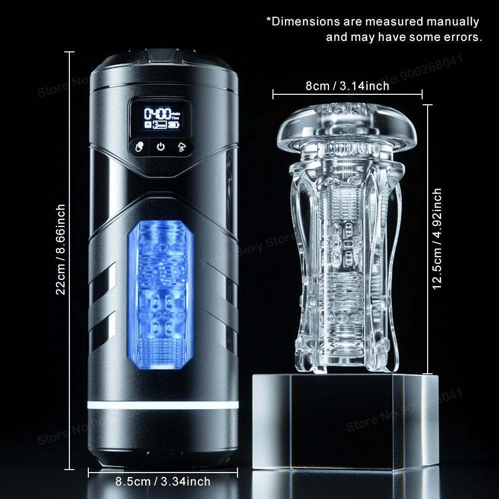 Automatic Male Masturbator Cup Sucking Vibration Blowjob Masturbation Real Heated Vagina Pocket Adults Sex Machines Toys For Man