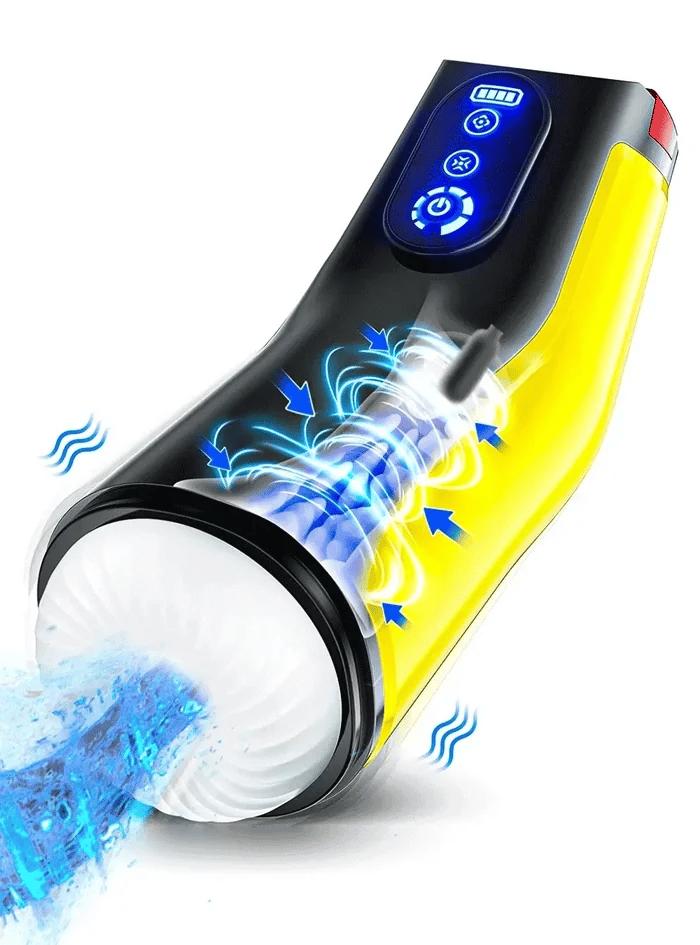 Auto Heating Male Masturbator Strong Vibration One-key Pressure Relief Suction